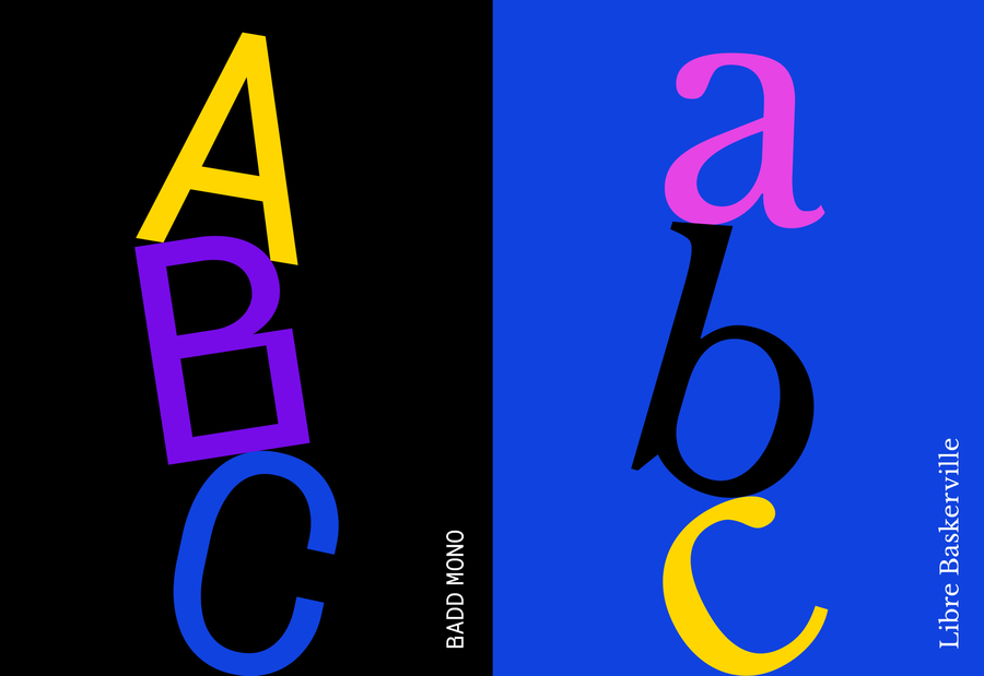 TEA typefaces