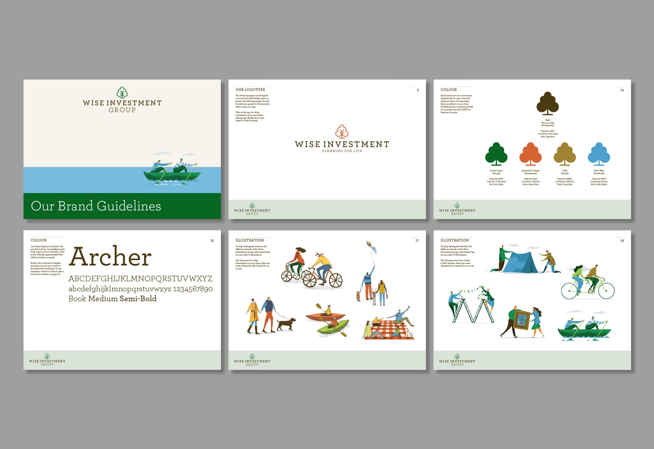 Branding Scheme | Client: Wise Investment | Supple Studio