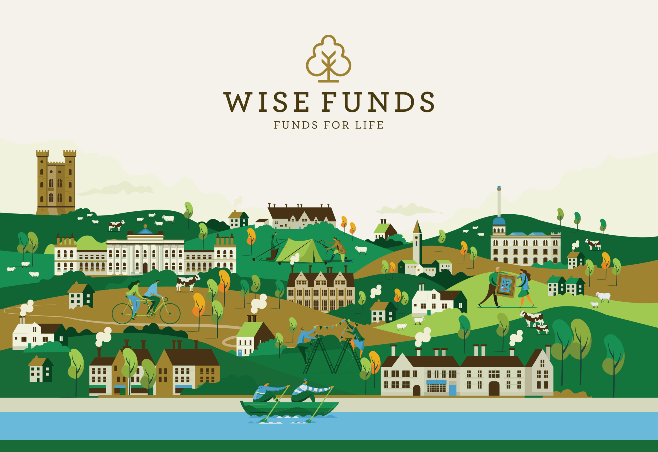 Branding Scheme Client Wise Investment Supple Studio